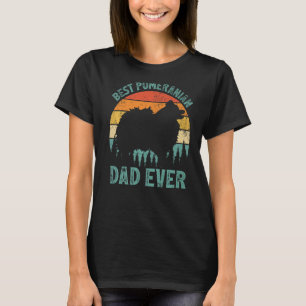 Camiseta Hombres vintage mejor padre pomerano jamás padre d