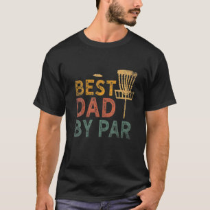 Camiseta Hombres Vintage Mejor Papá Por Par Disk Golf Funny
