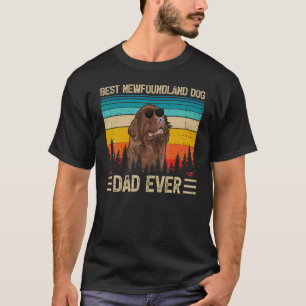 Camiseta Hombres Vintage mejor perro de Terranova jamás pad