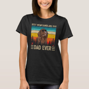 Camiseta Hombres Vintage mejor perro de Terranova jamás pad