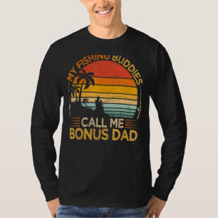 Camiseta Hombres Vintage Mi Pescador Llama Al Bono Papá Gra