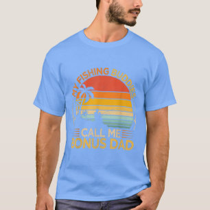Camiseta Hombres Vintage Mi Pescador Llama Al Bono Papá Gra