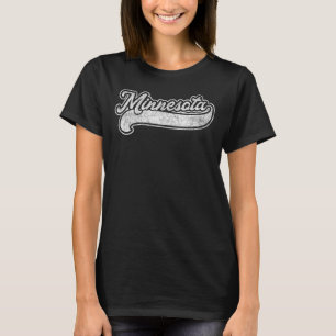Camiseta Hombres Vintage Minnesota Retro Estilo Béisbol