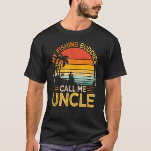 Camiseta Hombres Vintage Mis Compañeros de Pesca Me Llaman 