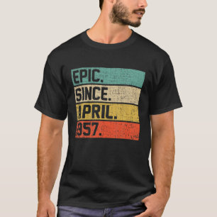 Camiseta Hombres Vintage Mujeres 65 Años Epic Desde El 1 De
