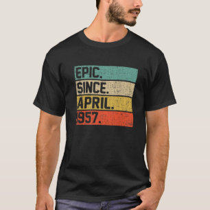Camiseta Hombres Vintage Mujeres 65 Años Epic Desde El 1 De