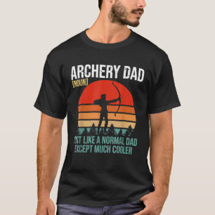 Camiseta Hombres Vintage Retro Archery Dad Definición Padre