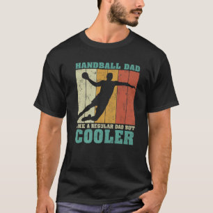 Camiseta Hombres Vintage Retro Balonmano Papá Como Un Padre