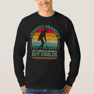 Camiseta Hombres vintage Retro Croquet Día del Padre