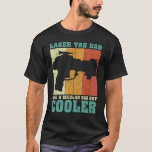 Camiseta Hombres Vintage Retro Láser Etiqueta Papá Como Un
