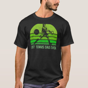 Camiseta Hombres Vintage Retro Mejor Tenis Papá Cada Vez Má