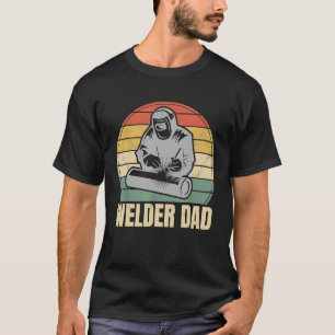 Camiseta Hombres Vintage Welder Dad Gift Fun Wellness Fathe