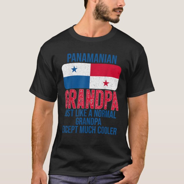 Camiseta Hombres vintan la bandera panameña del abuelo pana (Anverso)