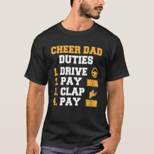 Camiseta Hombres vitorean los deberes de papá empujan a pag