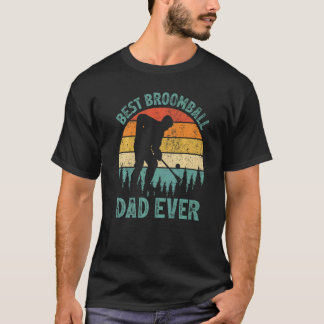 Camiseta Hombres vivan el mejor día de padre de Broomball