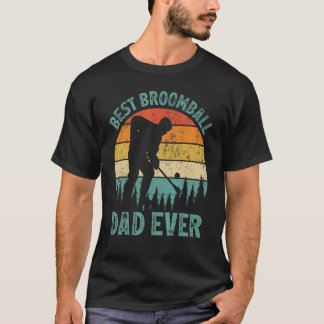 Camiseta Hombres vivan el mejor día de padre de Broomball