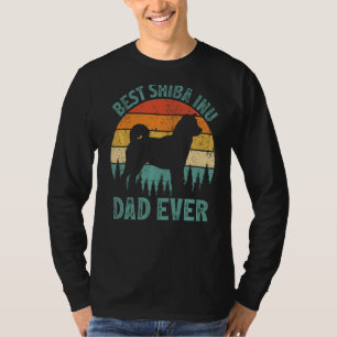 Camiseta Hombres vivan el mejor Día del Padre Inu Shiba