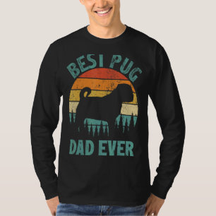 Camiseta Hombres vivan el mejor pug de papá del padre
