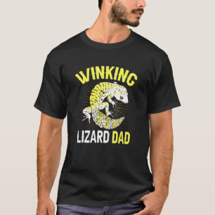 Camiseta Hombres Winke Lizard Dad Reptile Herpetólogo Leop