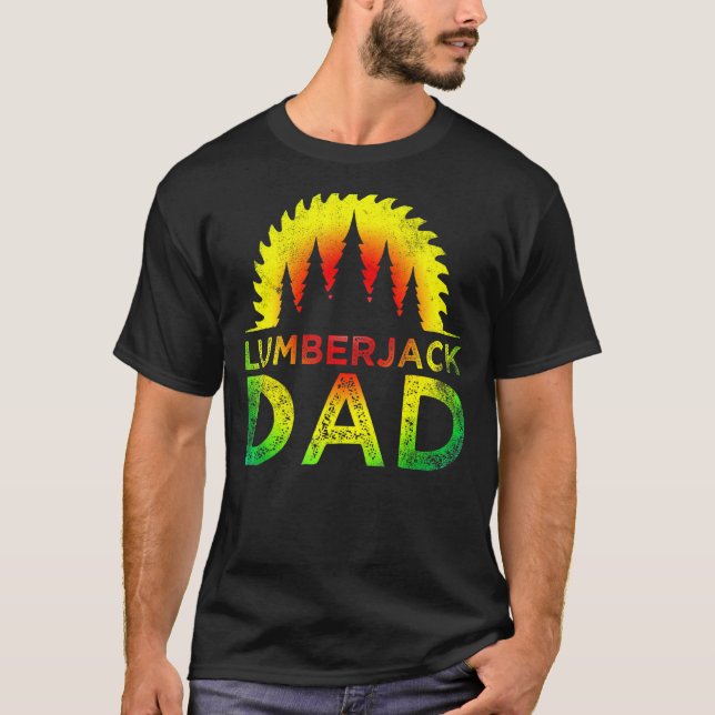 Camiseta Hombres Woodworker Ax Arborist Lumberjack Dad 25 (Anverso)