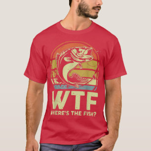 Camiseta Hombres WTF mientras los Padres Día de Pescadores