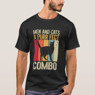 Camiseta Hombres y Gatos Una Combinación Perfecta de Gato P