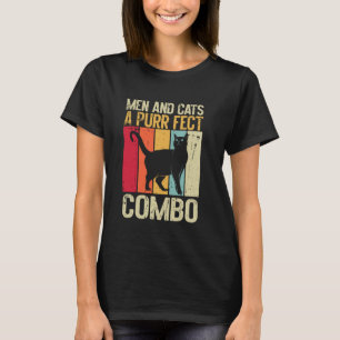 Camiseta Hombres y Gatos Una Combinación Purr Fecta Papá de