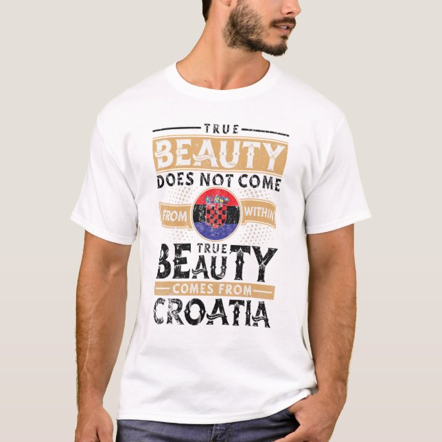 Camiseta Hombres Y Mujeres De Croacia (Anverso)