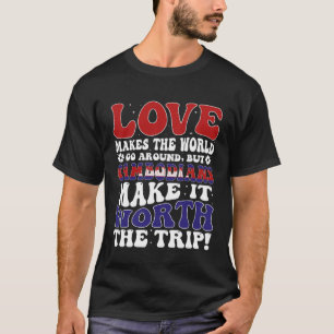 Camiseta Hombres y mujeres de la bandera de Camboya callan 