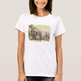 Camiseta Hombres y mujeres en el traje elaborado, Chile, de
