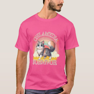 Camiseta Hombres y mujeres gracioso meme Chlamydia Sobreviv