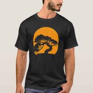 Camiseta Hombres y mujeres japoneses se ponen al sol con la