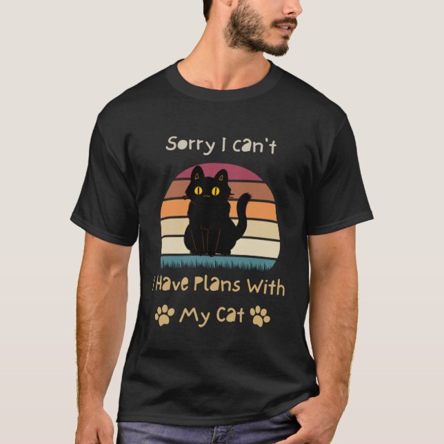 Camiseta Hombres y mujeres Perdón por no poder tener planes (Anverso)
