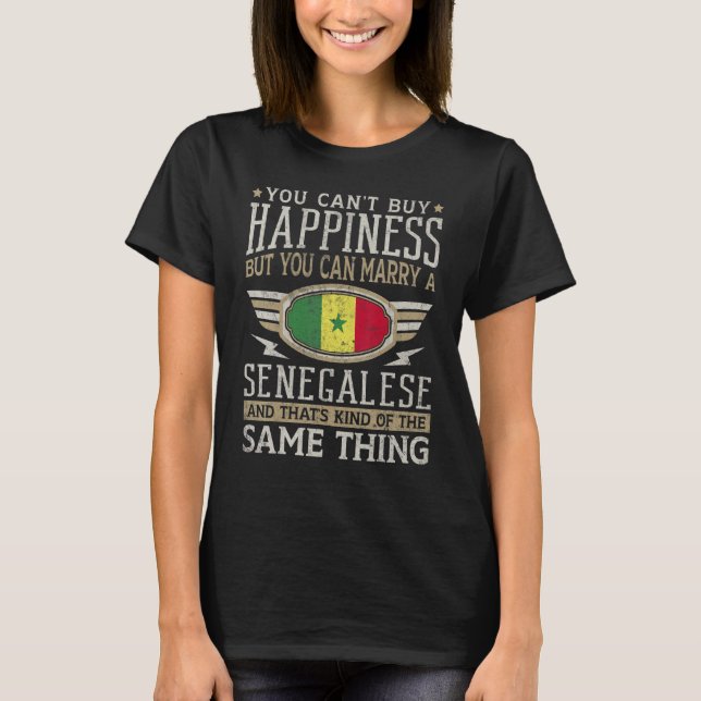 Camiseta Hombres y mujeres senegaleses orgullosos de la ban (Anverso)