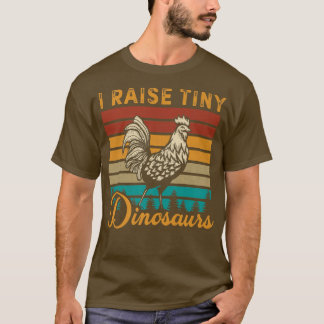 Camiseta Hombres yo crio pequeños dinosaurios a los granjer