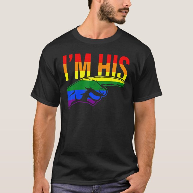 Camiseta Hombres, yo soy su amigo, mis parejas gay, yo soy  (Anverso)