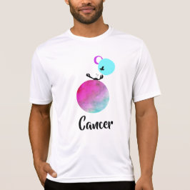 Camiseta *~* Hombres Zodiac Cáncer Blanco Singular Zodiac F