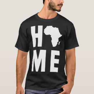 Camiseta Home African Heritage Clothing Gift Men Women Blac