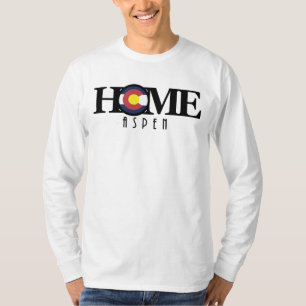 Camiseta HOME Aspen Colorado (impresión frontal)