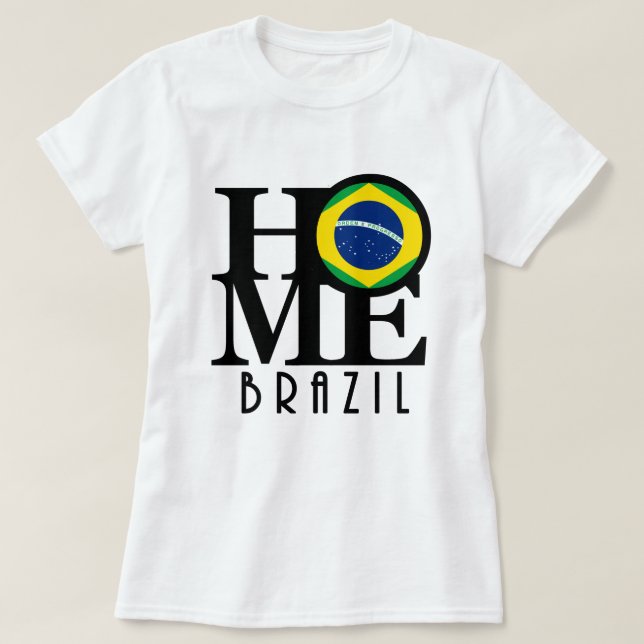 Camiseta HOME Brasil (impresión frontal) (Diseño del anverso)
