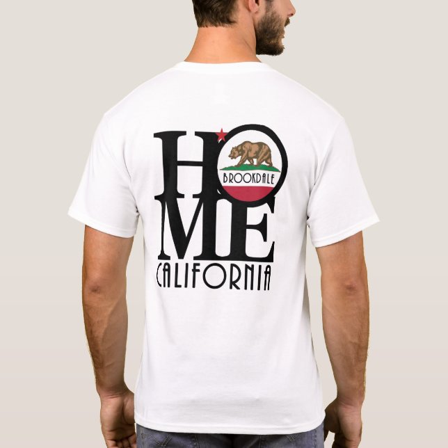 Camiseta HOME Brookdale California (versión impresa) (Reverso)
