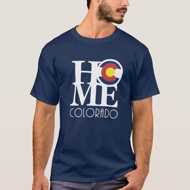 Camiseta HOME Colorado (impresión frontal) (Anverso)