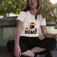 Camiseta "HOME" de personalizado Bee and Honey Jar