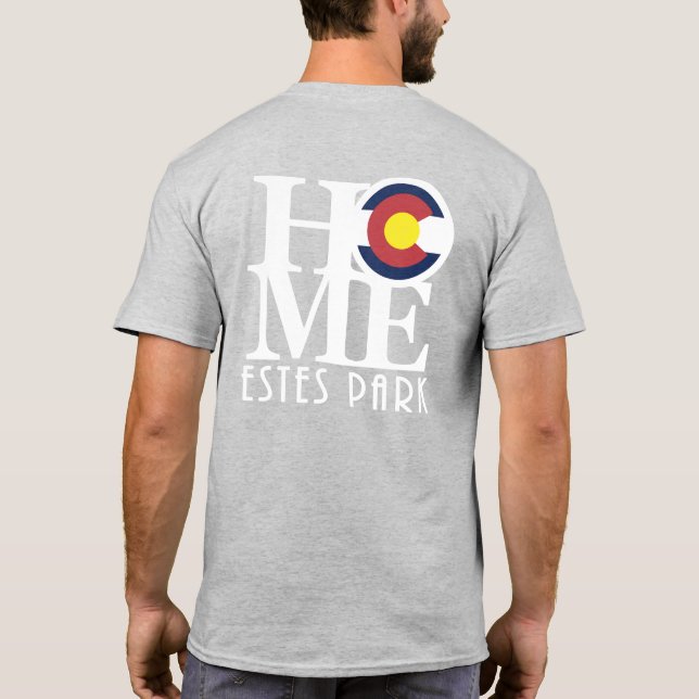 Camiseta HOME Estes Park CO (Reverso)