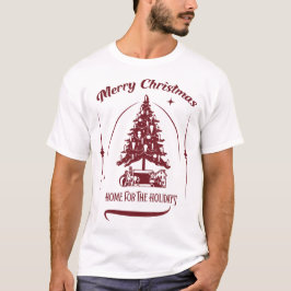 Camiseta Home For the Holidays Vintage Design