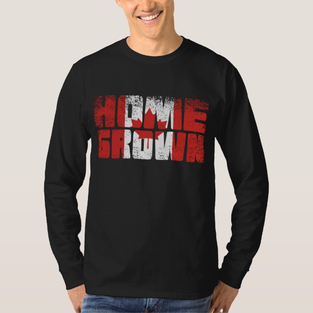Camiseta Home Grown Canadian Flag (Anverso)