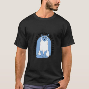 Camiseta Home Is Where My Cat Is Animal   Pet  Quote