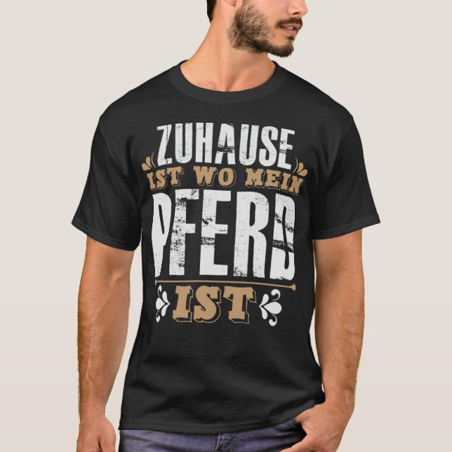Camiseta Home Is Where My HORSE Is horseriding  (Anverso)