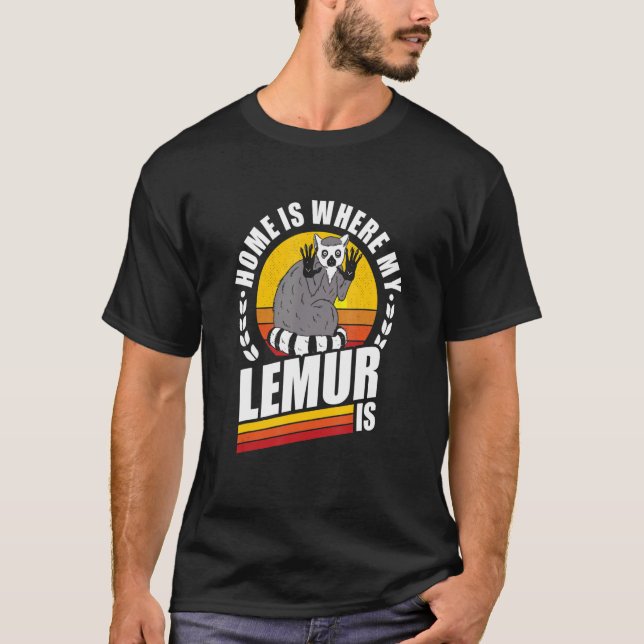 Camiseta Home is where my Lemur is (Anverso)