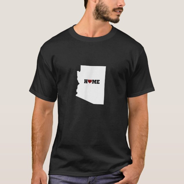 Camiseta Home is where the heart is Arizona love   (Anverso)